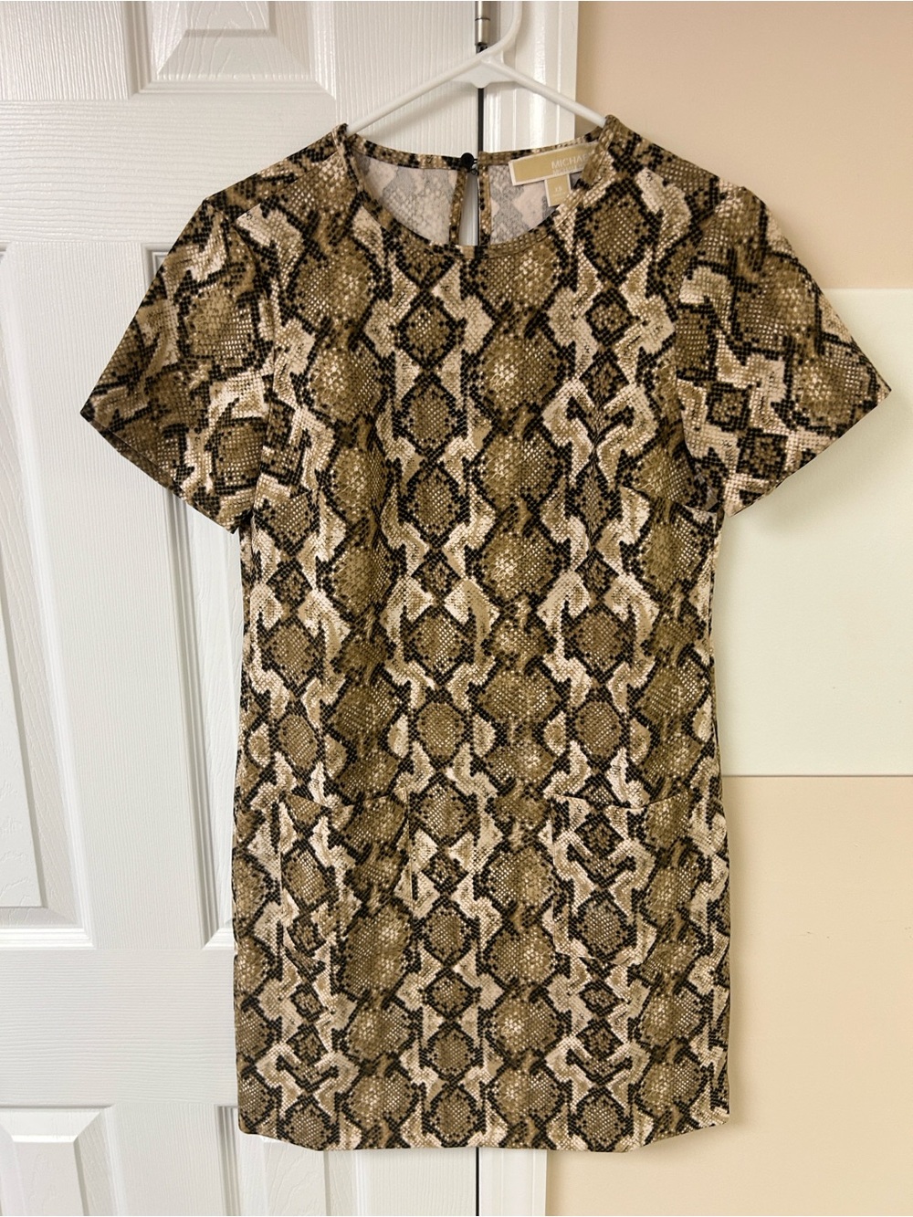 Michael Kors snake-print mini dress